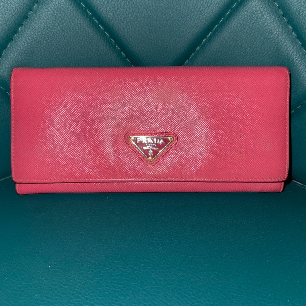 Prada Saffiano long wallet